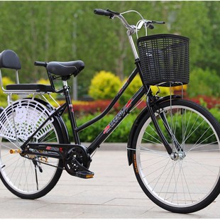 单车自行车成人男代步城市骑行女式 自行车26寸24成人女学生轻便20