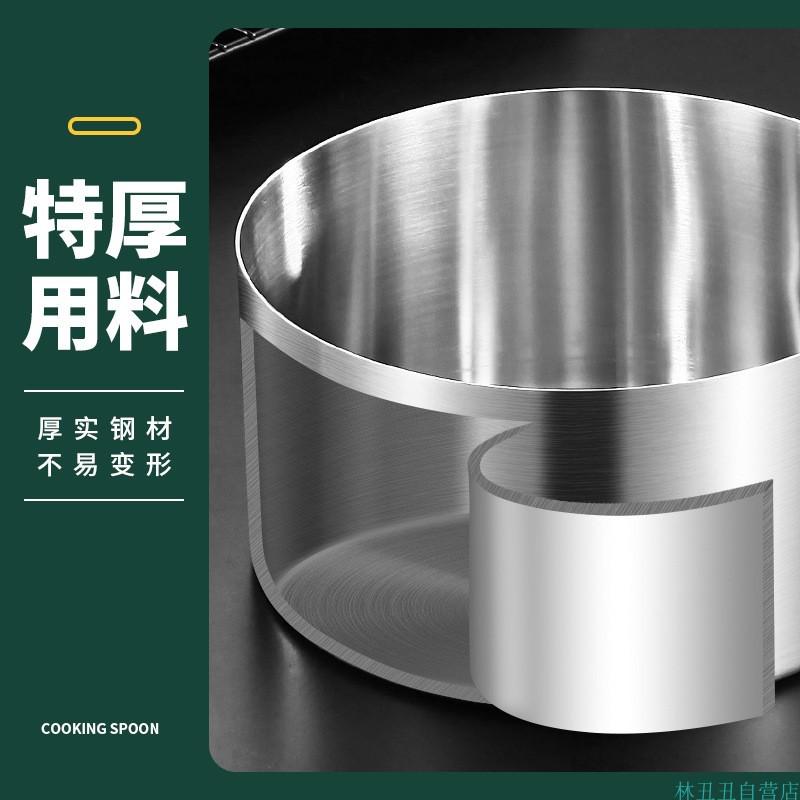 特厚304不锈钢水勺 平底无磁厨房勺水壳家用水瓢水舀子大汤勺水漂