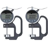 甄选数显大跨度深喉百分千分测厚规厚度计表0.001mm海绵薄膜皮革