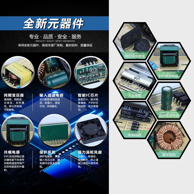 超薄长条LED灯箱电源24V低压12V线形灯带变压器220转直流开关电源