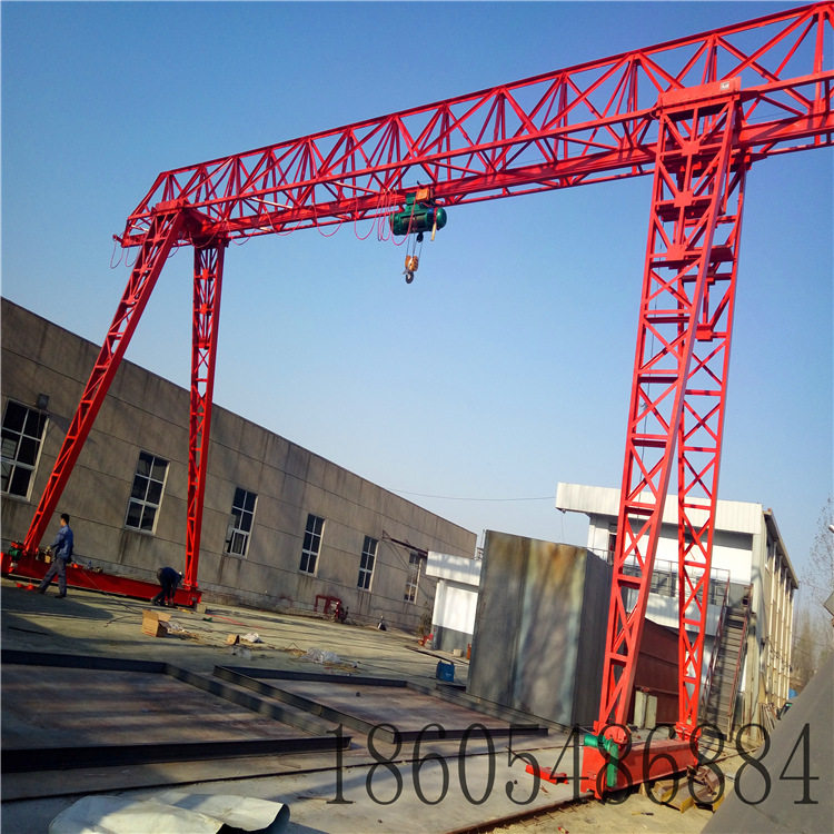 山东凌瑞MH型门式起重机 包箱型 上包下花 智能 单梁龙门吊起重机