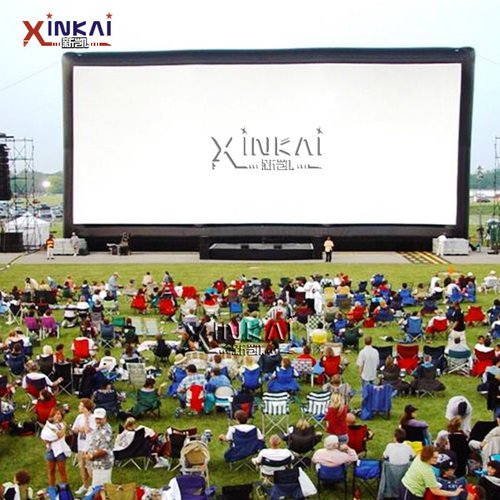 厂家直销可移动充气投影幕布户外充气电影屏幕可移动充气投影幕布