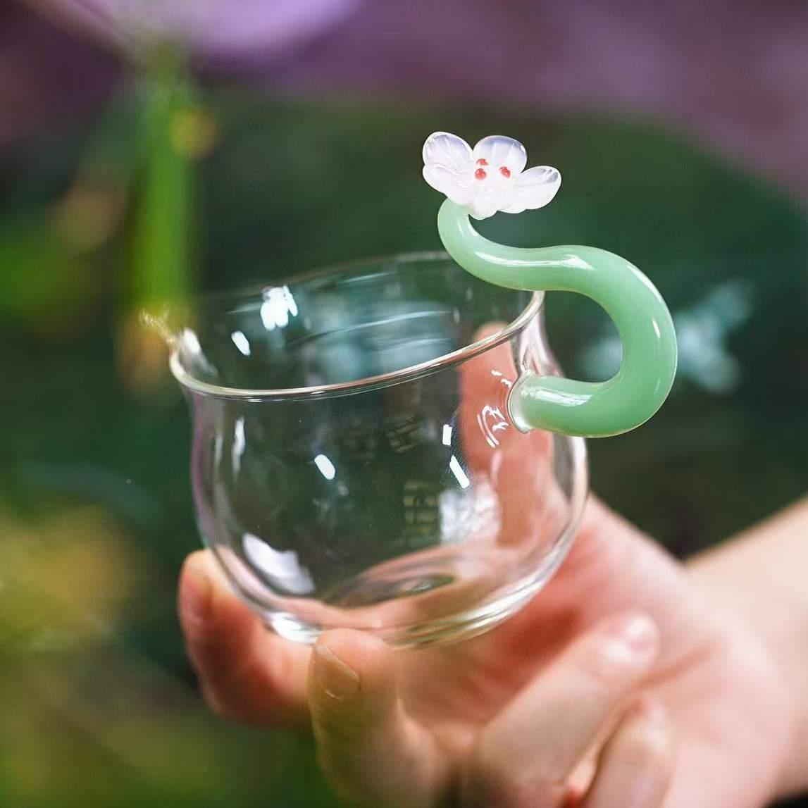 清梅公道杯DAY高硼梅硅耐热玻璃分茶功夫茶具器全手工花茶海