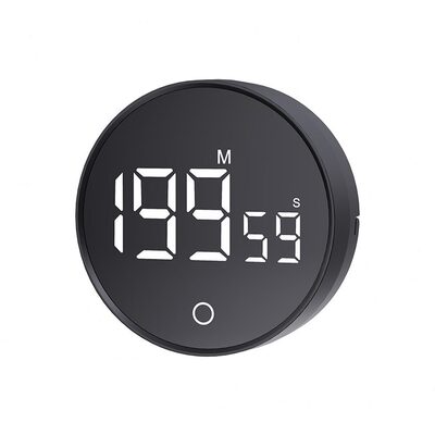 甄选学生秒表小闹钟烘焙定时器提醒器大屏幕正倒计时器磁吸厨房计