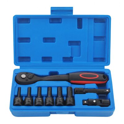 甄选Hi-Spec内六角套筒梅花批头t30t40t50内六方套管棘轮扳手工具