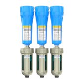 甄选压缩空气精密过滤器空压机自动排水器三级汽水分离器尘水油过