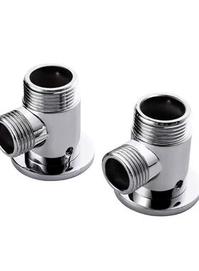 甄选淋浴花洒明装花洒明转暗配件黑色全铜配4变6接头明改暗通用配