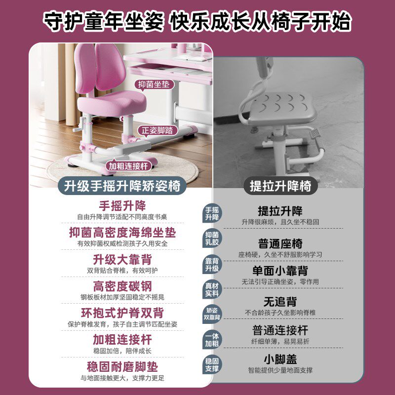 童年岁月儿童学习桌2025新款小学生家用书桌写字课桌椅套装可升降