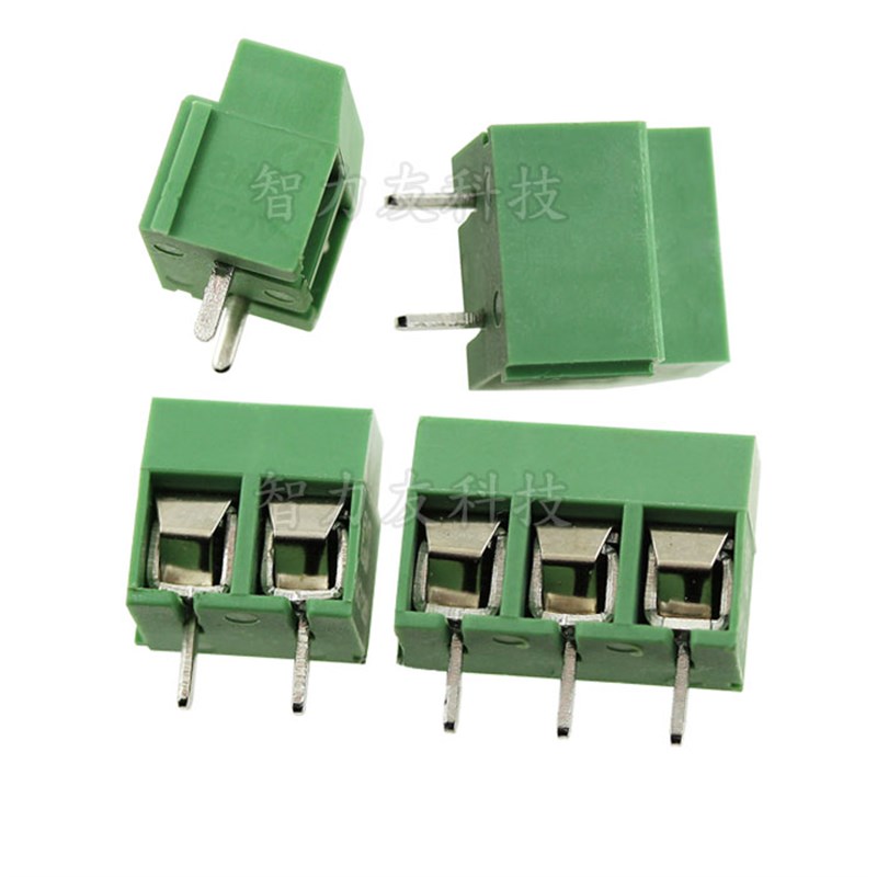 螺钉式 绿色接线端子 KF126-2P3P4P-9P 间距5.0mm 可拼接 250V/8A