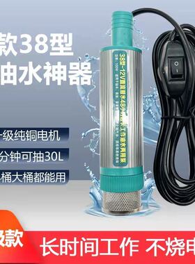 抽油泵12v电动直流柴油加油机24V吸油泵抽油神器自吸抽水泵油抽子