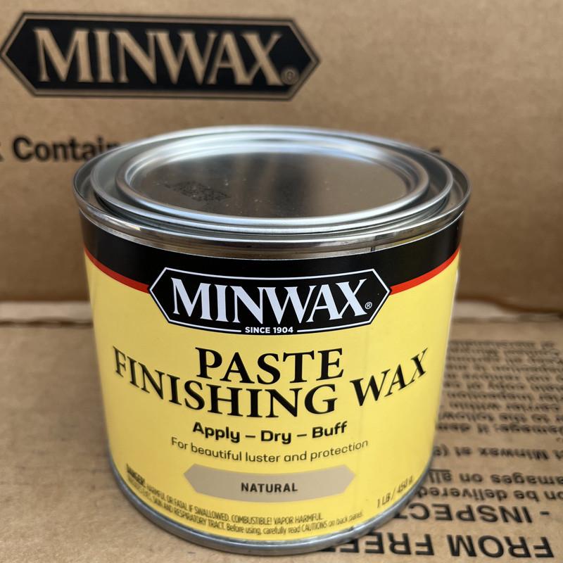 Minwax进口家具抛光蜡硬质固体蜡木蜡油木漆修复翻新维养护蜡透明