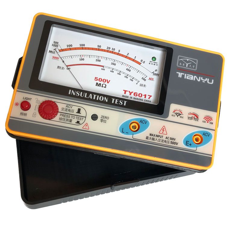 正品南京天宇TY6017 500V兆欧表绝缘电阻表指针 TY6018 1000V摇表