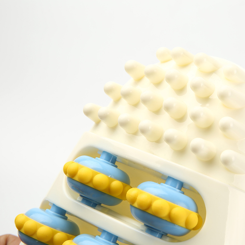 足底脚底按摩器仿鹅卵石脚部按摩刺激揉捏足部滚轮式穴位按脚神器