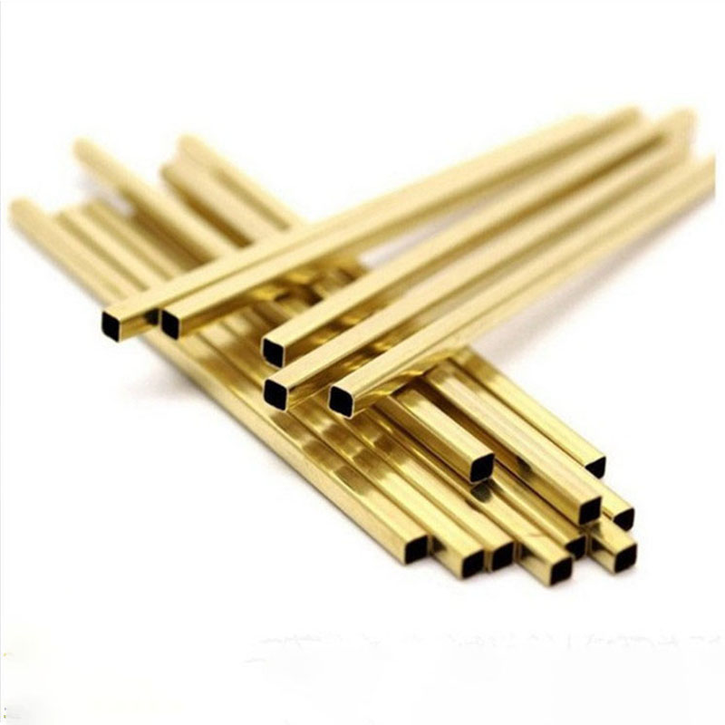 H625黄铜方管扁管矩形管铜方管方形铜管纯铜空心四方打孔加工零切