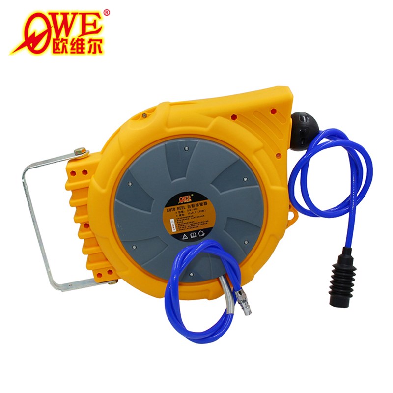 正品欧维尔OW-620气鼓 伸缩气管卷管器 自动收纳吊轮20米10*6.5mm