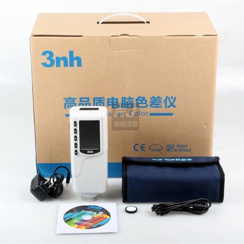 【三恩驰3nh色差仪 色差计NR110色彩比较测试油墨测色仪含普票