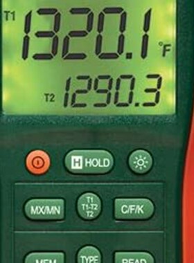 Extech EasyView 温度数据记录双输入温度计 EA15-NIST