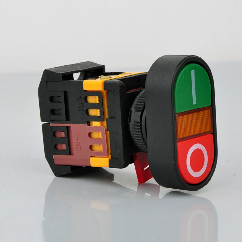 APBB-22N-25N 双键带灯 按钮开关 双位 带灯自复开关