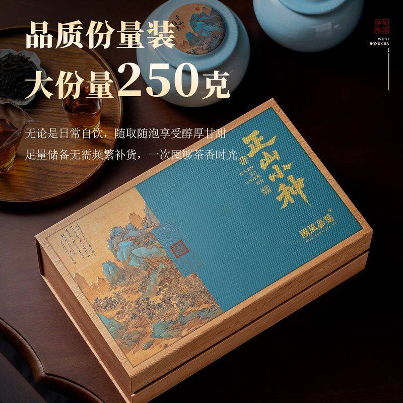 国风嘉叶正山小种茶叶浓香型红茶礼盒高山送礼好茶礼盒装年节送礼