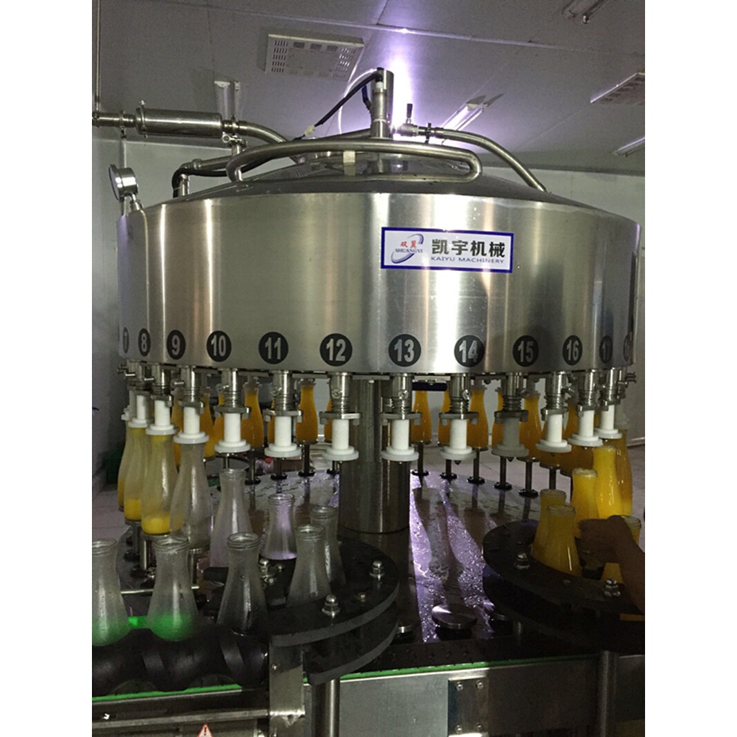 全自动灌装机果汁饮料灌装机玻璃瓶灌装机械灌装生产线多功能