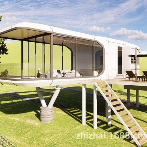 集装箱驿站奶茶咖啡小屋夹芯板移动太空舱苹果仓露营民宿办公室