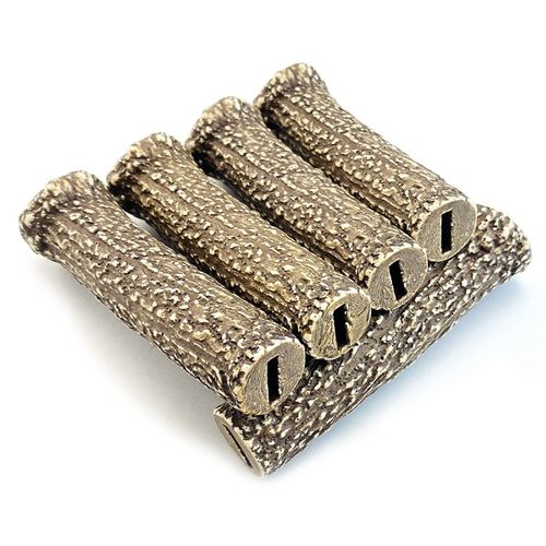 马鹿角穿心柄制作 材料鹿角刀柄 POM树脂鹿角刀柄贴片 穿心马鹿角