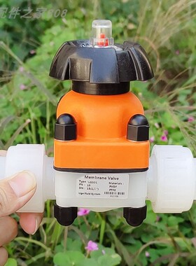 优质dn15/20/25/32/40/50/65/80工程塑料PVDF隔膜阀 截止阀门热卖