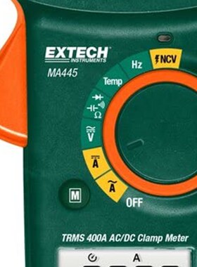 EXTECH ma445 TRUE RMS 400 AMP AC/DC 夹仪表与 NCV 钳形表