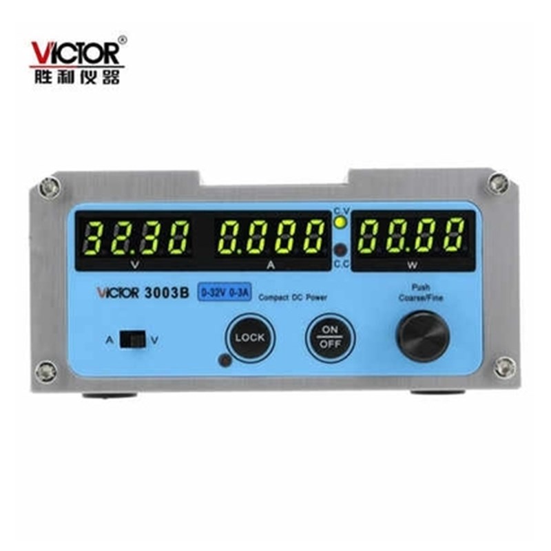 胜利VC3003B VC3005B VC3010B开关电源电压表电流表功率表蜂鸣器