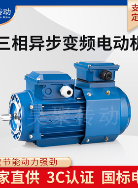 三相YE2/YX3铜线电机1.1/1.5/2.2/3/4/5.5/7.5kw异步电动机380V