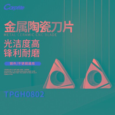 TPGH080202/04L数控内孔刀片金属陶瓷刀片三角形开槽刀头机夹刀粒