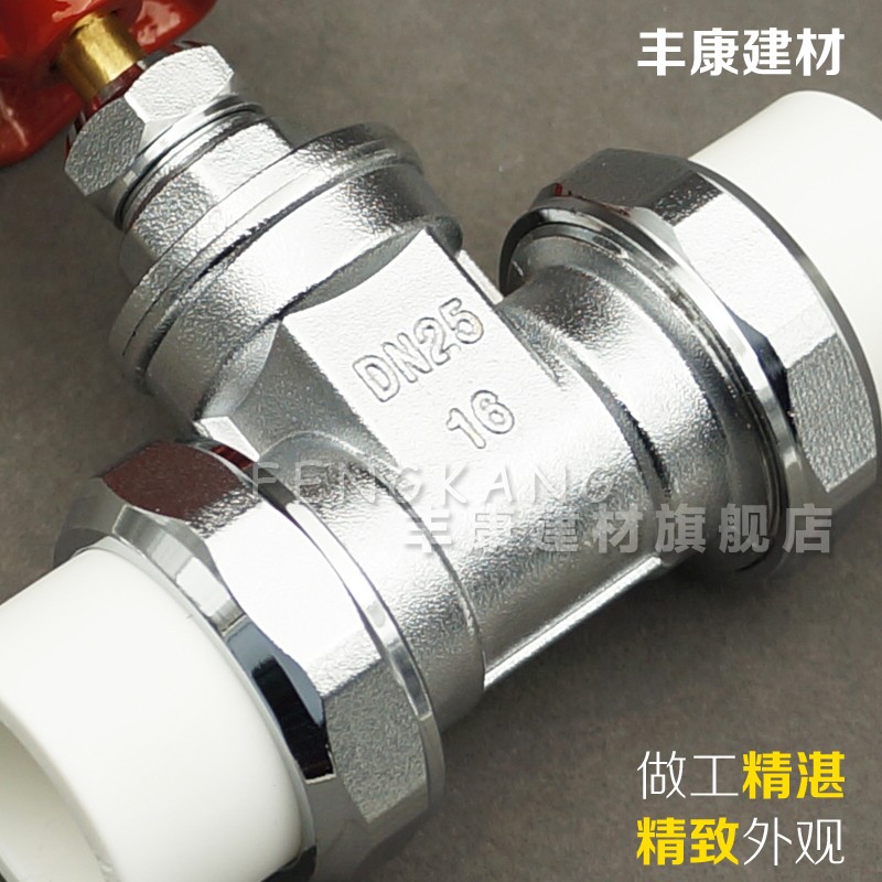 PPR闸阀DN20 25 32 40 50 63PPR水管闸阀开关阀门PPR双活接闸阀