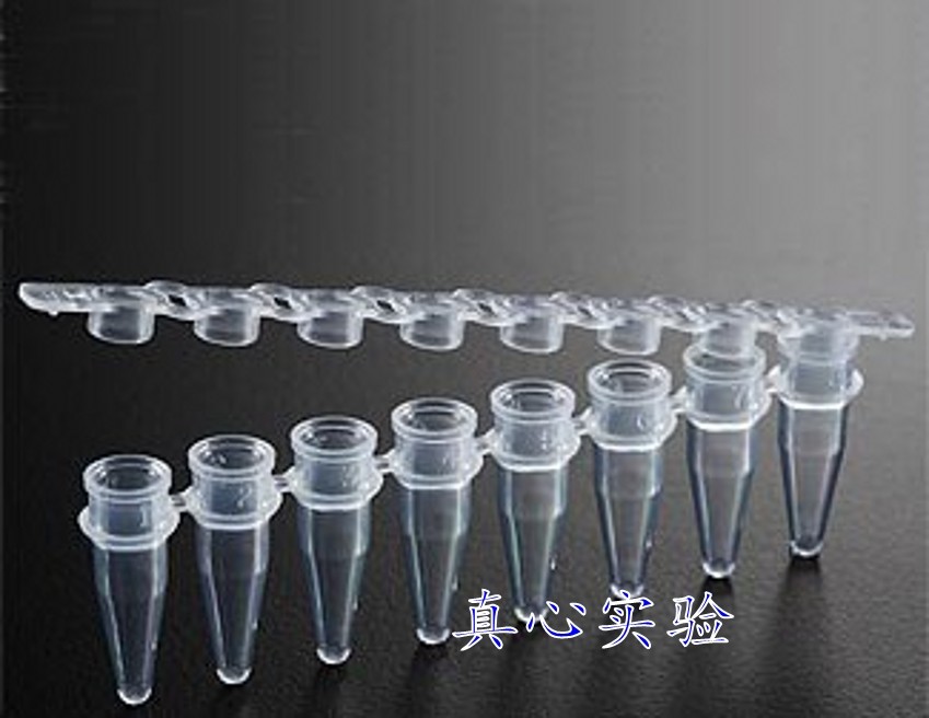 实验耗材0.2ml 8连管 PCR八连管 PCR管 200条/包 荧光定量PCR管
