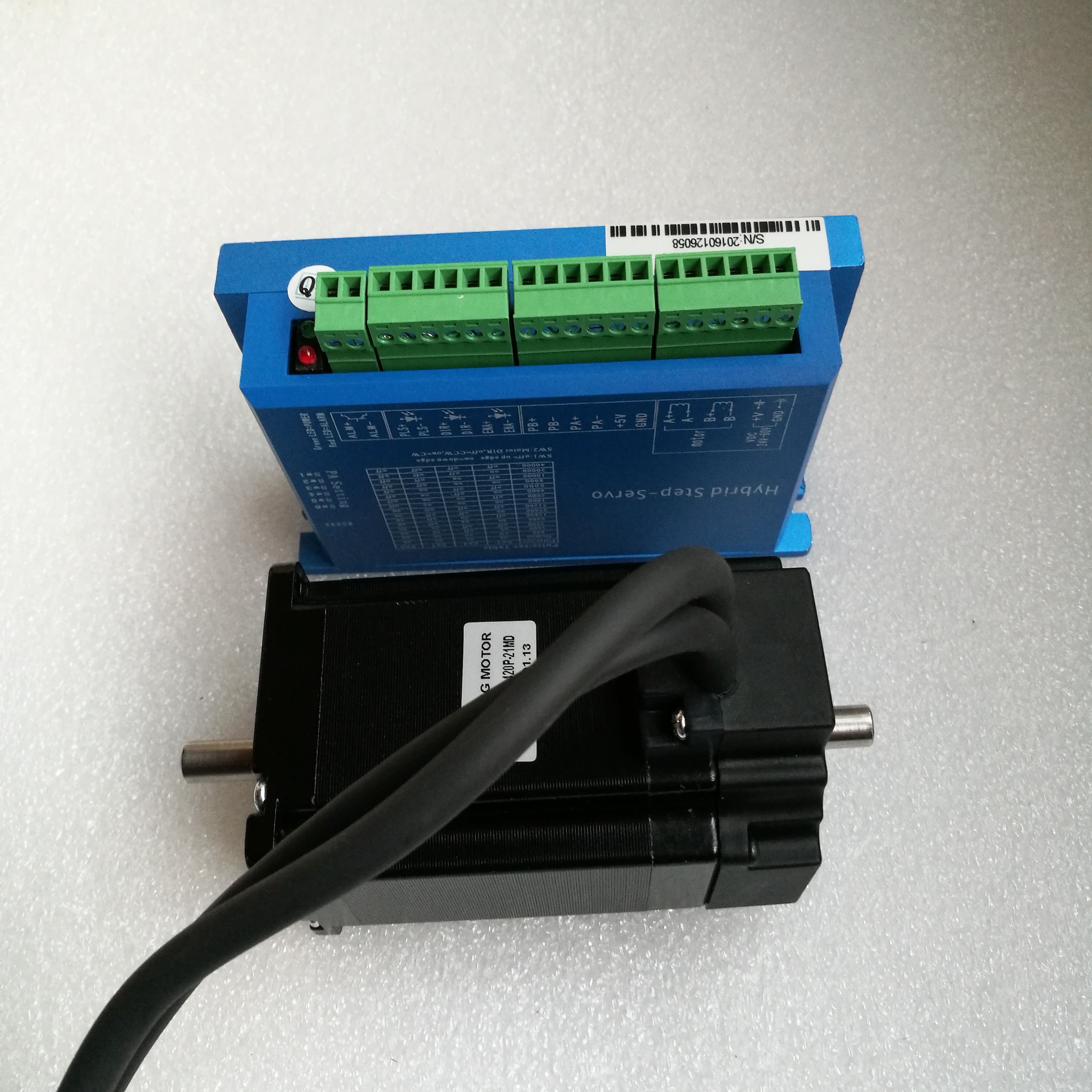 57闭环电机双轴 57高速闭环步进电机套装 双出轴 57闭环步进电机