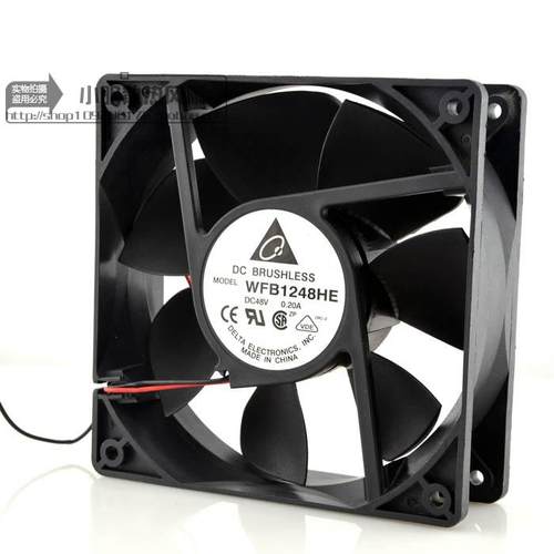 台达 12038 48V 0.20A WFB1248HE 12CM 直流风机机箱风扇机柜风扇