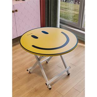 可折叠小方桌60x60桌子高折叠桌正方形高脚四方台饭桌餐桌