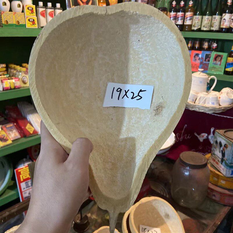 天然特大葫芦瓢水舀子淘米瓢脸谱滤米瓢漏粉道具挂件独把壳皮
