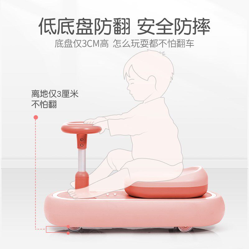 2025新款e儿童扭扭车1到3岁宝宝摇摆车滑行溜溜车大人防侧翻玩具