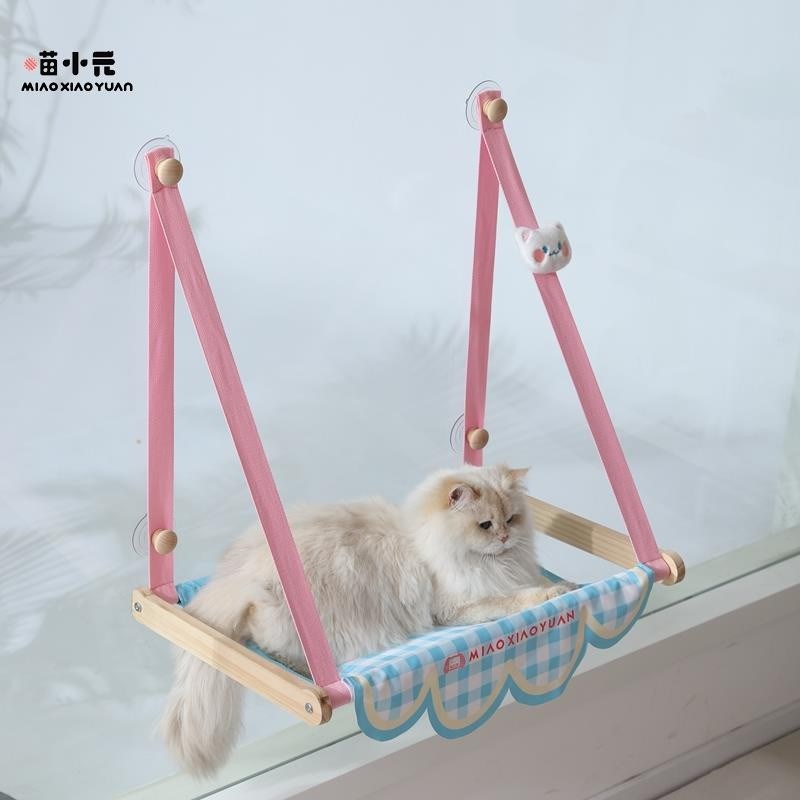 哪够猫吊床猫咪猫窝窗户窗台床边晒太阳吸盘R挂床阳台玻璃宠物
