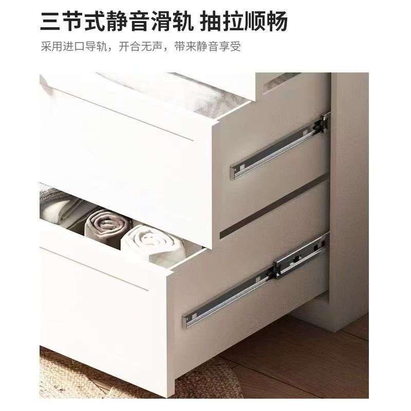 铁艺五斗柜卧室储物柜客厅家用边柜现代简约钢制收纳置物柜抽屉柜