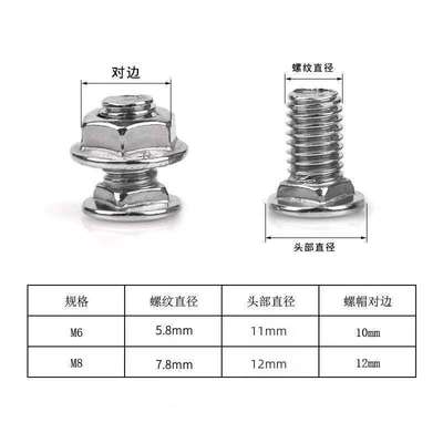 201 304不锈钢桥架螺丝 平头方颈马车螺丝电缆线槽桥架专用螺丝M8