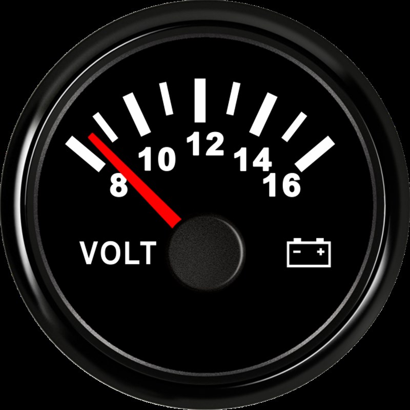 指针电压表数显数码管电压表圆形改装车电瓶电池直流电电压表头