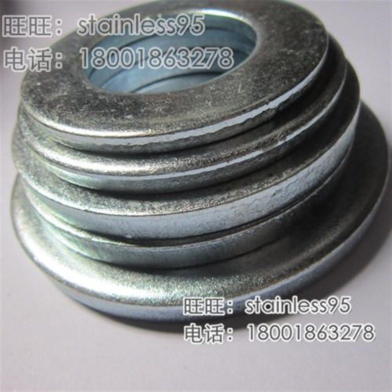 铁镀锌加厚平垫片加大垫圈圆宽铁片M36*65*5 M33*60*4内孔外径厚