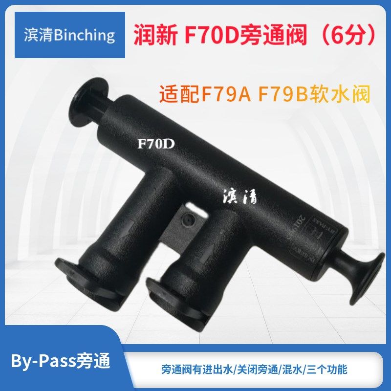 润新 F70D旁通阀 6分 适配F79A F79B多路控制阀 中央软水机配件图片
