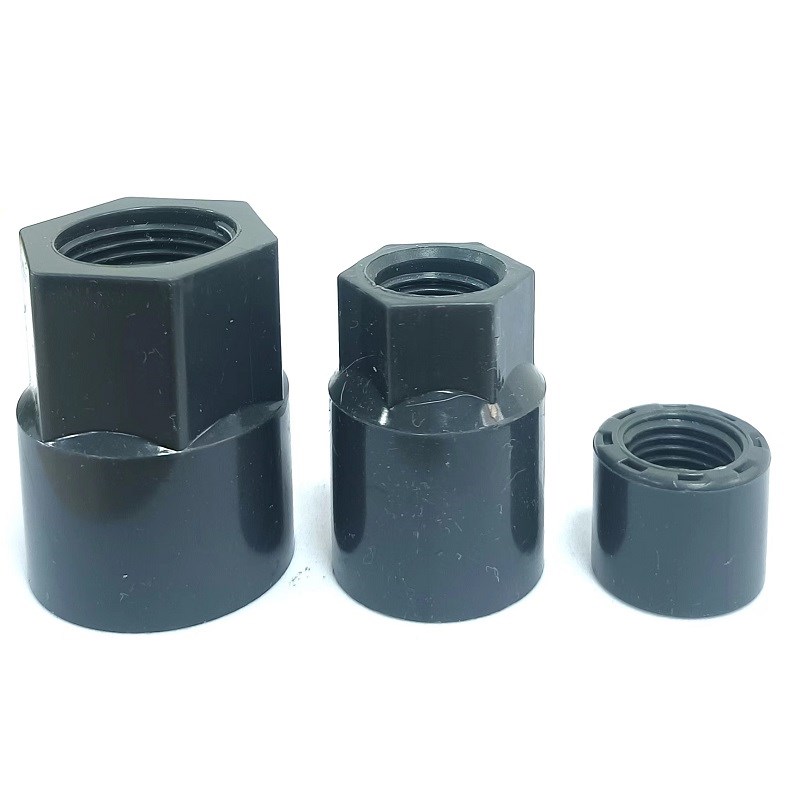 UPVC压力表接头 PVC仪表接头水处理管道配件 小阀内丝外径补心