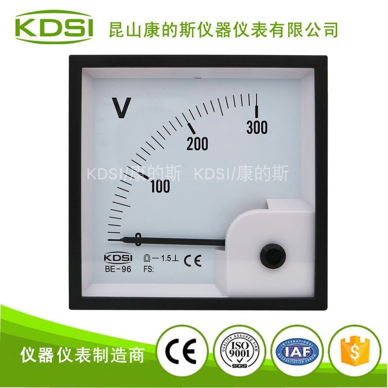KDSI康的斯电压表 指针表电压表BE-96 DC300V直流电压表CE电压表