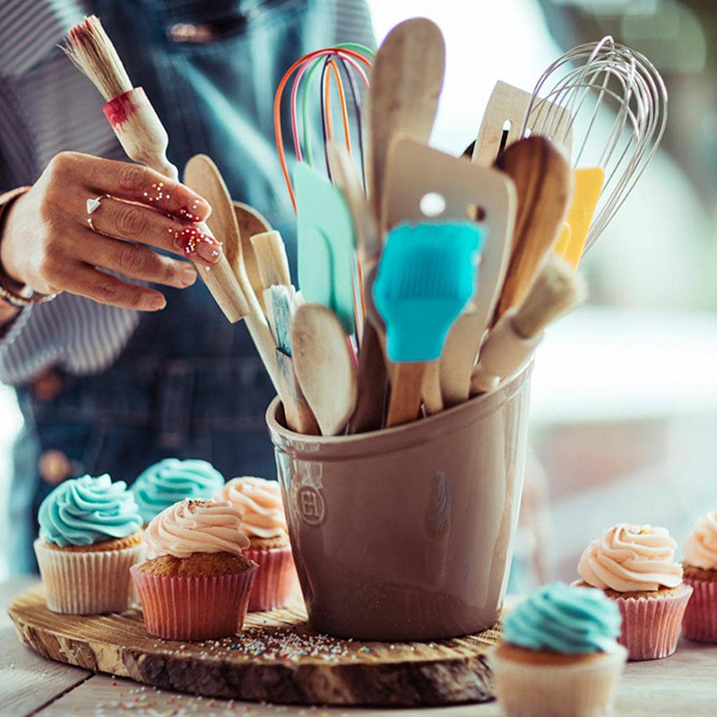 法国Emile Henry北欧厨房餐具陶瓷收纳罐斜口 创意分格工具收纳桶