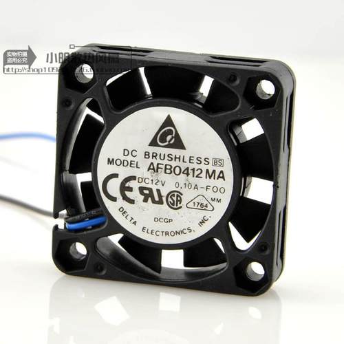 AFB0412MA DC12V 0.10A 原装台达DELTA 40*40*10MM双滚珠二线风扇
