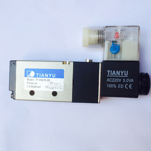 气动元件 4V310-10二位五通电磁阀 电磁换向阀气阀气动电磁阀