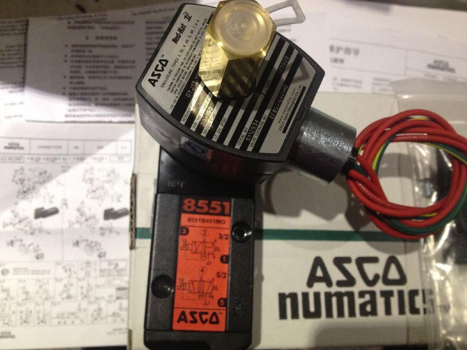 供应ASCO G551A001MS电磁阀 551531  原装 ASCO 8551B401MS